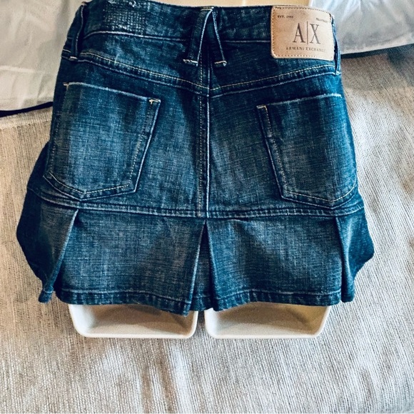 Armani Exchange Denim Mini Skirt - Picture 2 of 16